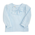 Beatrice Bow Blouse Buckhead Blue Gingham