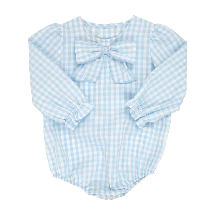 Beatrice Bow Blouse Buckhead Blue Gingham