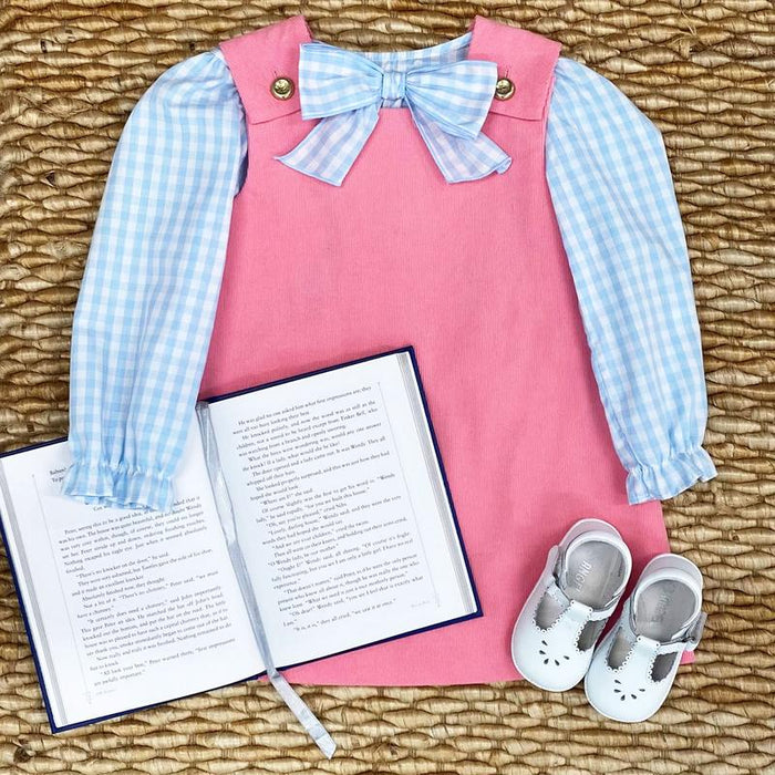 Beatrice Bow Blouse Buckhead Blue Gingham