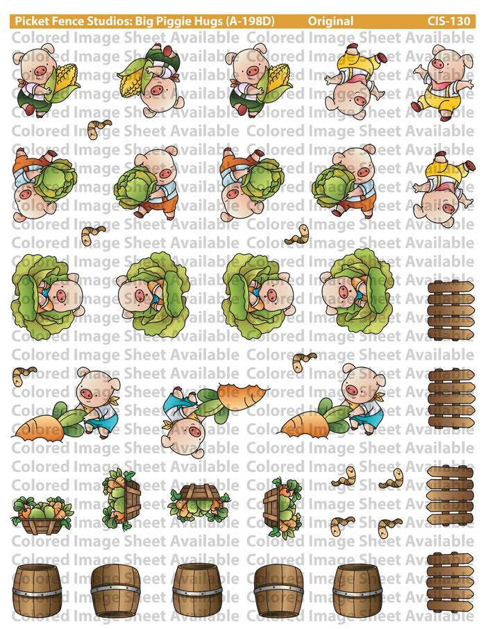 Big Piggie Hugs with Coordinating Die Set