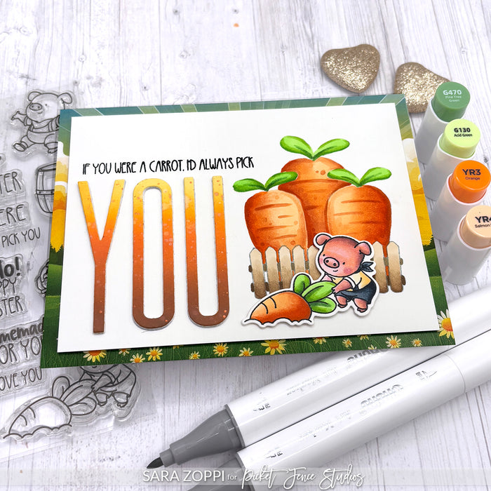 Big Piggie Hugs with Coordinating Die Set