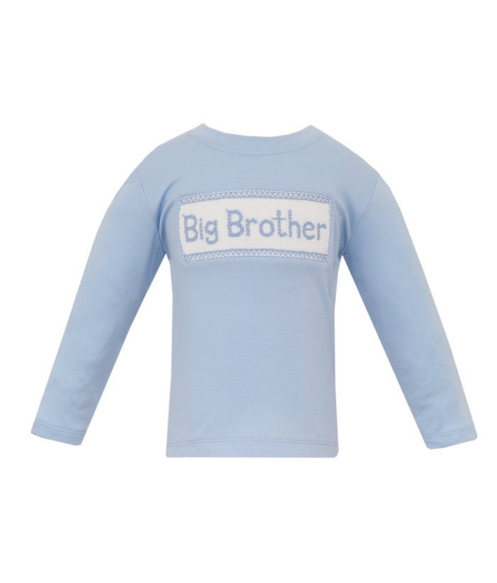 Blue Smocked Big Brother T-Shirt