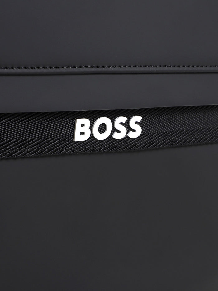 BOSS Logo-Appliqué Backpack - Black