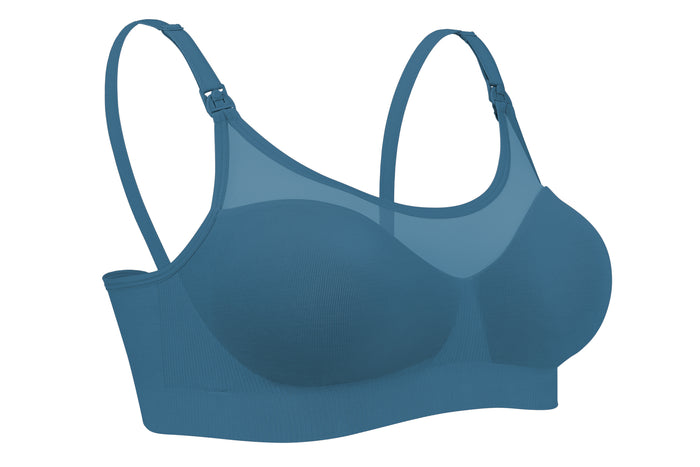 Bravado Designs Body Silk Seamless Sheer Nursing Bra - Midnight Sky M
