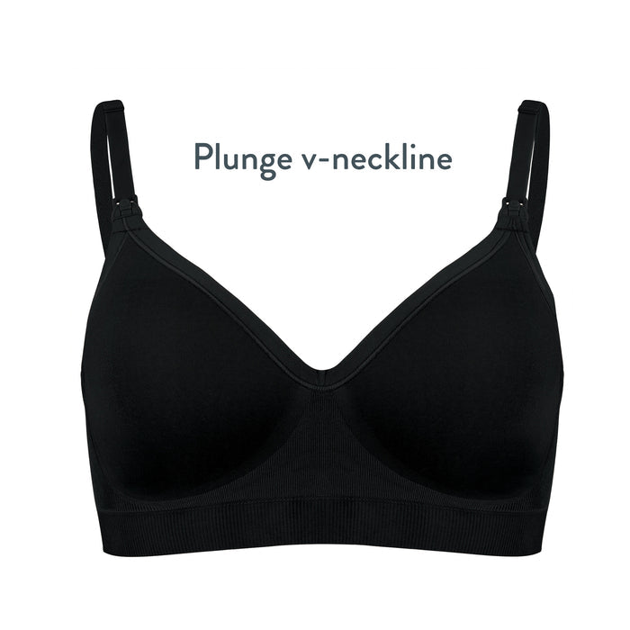 Bravado Designs Plunge Nursing Bra - Black L