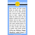 Sunny Studio Build-A-Greeting Holidays 4x6 Christmas Sentiments Clear Craft Stamps