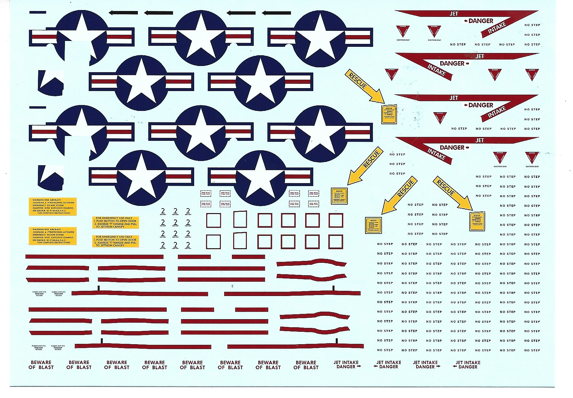 Bullseye, Fleet Tomcats, Colorful F-14A Tomcat Decals #2 1/48 024
