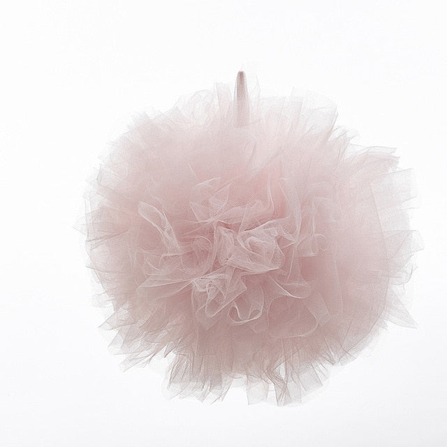 Chiffon Pompoms for Princess Bed Canopy - Cozy Nursery