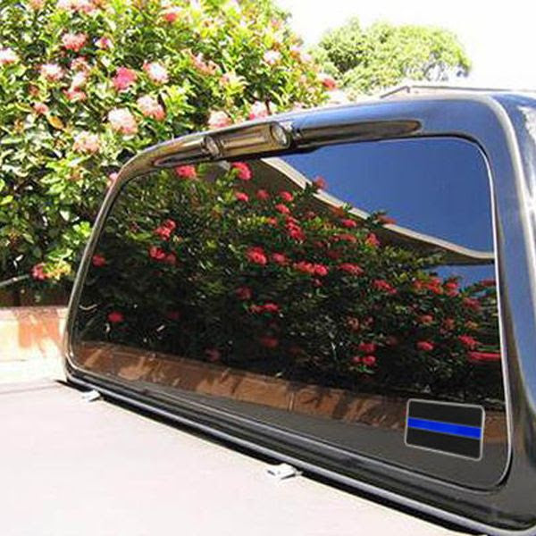 Classic Thin Blue Line Vehicle Emblem