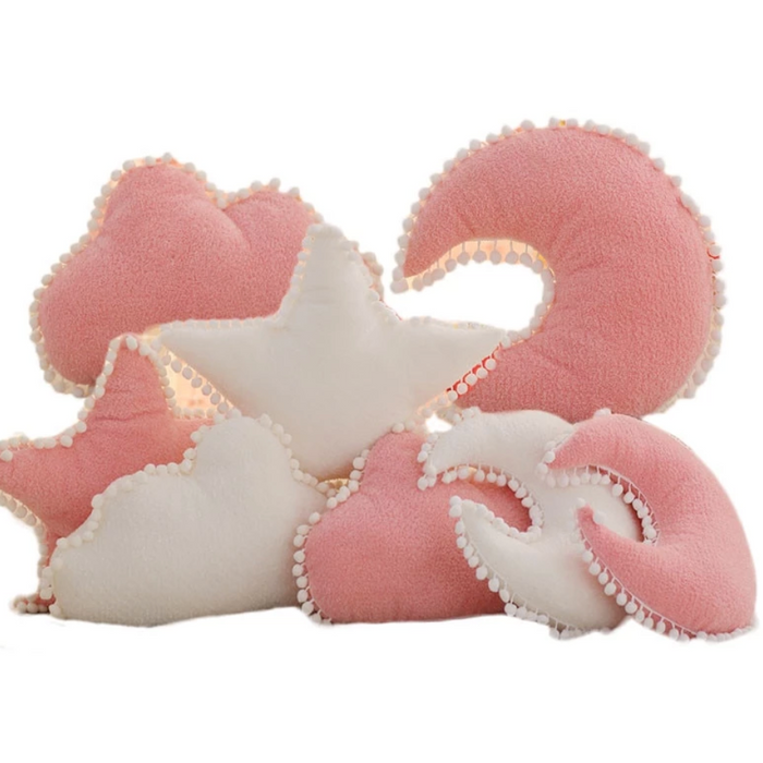 Cloud Star Moon Plush Pillow - Cozy Nursery