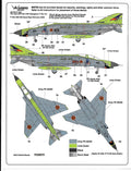Colorful, Japanese F-4EJ Phantom Decals 1/48 034 7 Options
