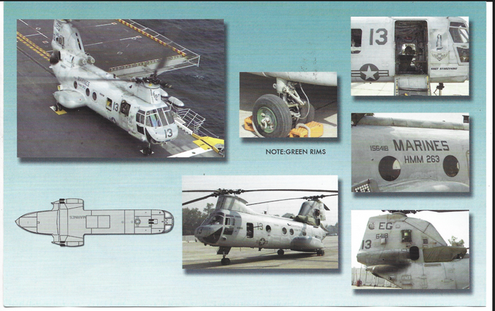 Colorful Zotz  CH-46D/E Sea Knight Decals 1/48 028, HC-11, HC-3, USMC HHM-263