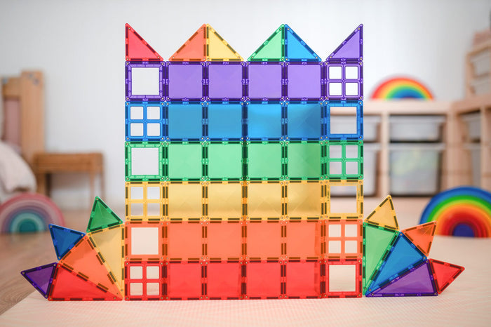 >CONNETIX Rainbow Tiles - 60 Pieces Starter Pack