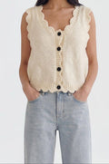 Cream Sweater Vest