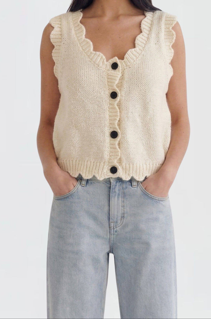 Cream Sweater Vest