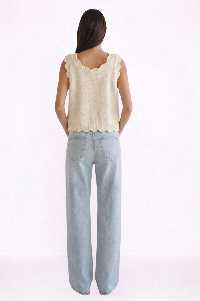Cream Sweater Vest