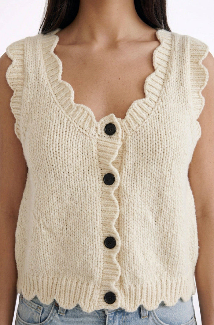 Cream Sweater Vest