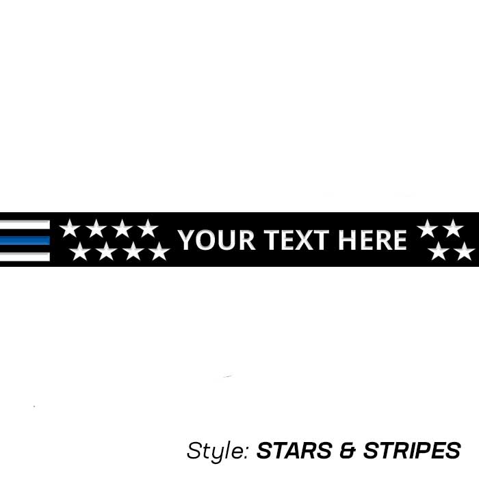 Custom - Thin Blue Line Wristbands