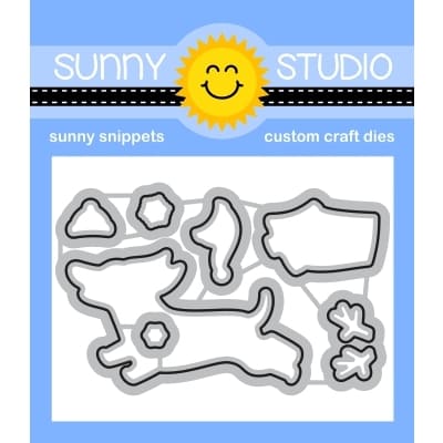 Sunny Studio Stamps Dashing Dachshund Winter Holiday Christmas Dog Metal Cutting Dies SSDIE-344