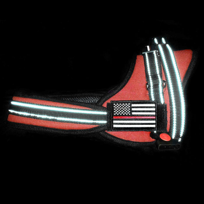 Dog Harness - Thin Red Line