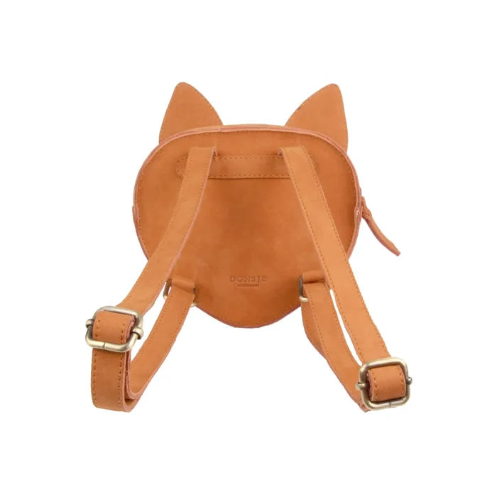 Donsje Kids KAPI Classic Leather Backpack - Fox