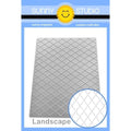 Sunny Studio Stamps Dotted Diamond Landscape Pierced Backdrop Background Metal Cutting Die SSDIE-353