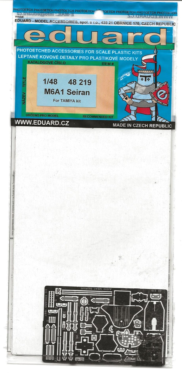 Eduard M6A1 Seiran Photo Etch Details For Tamiya Kit in 1/48 219
