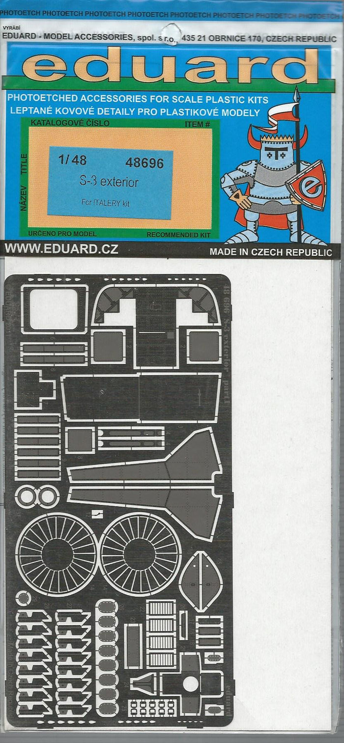 Eduard S-3 Viking Exterior Photo Etch Details 1/48 696