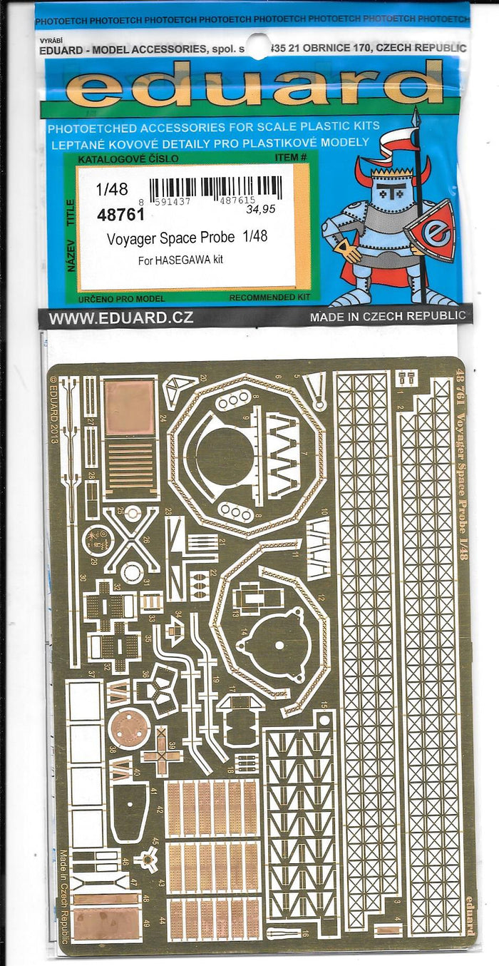 Eduard Voyager Space Probe Photo Etch Details 1/48 761 ST