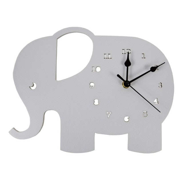 Elephant  Wall Clock - Cozy Nursery