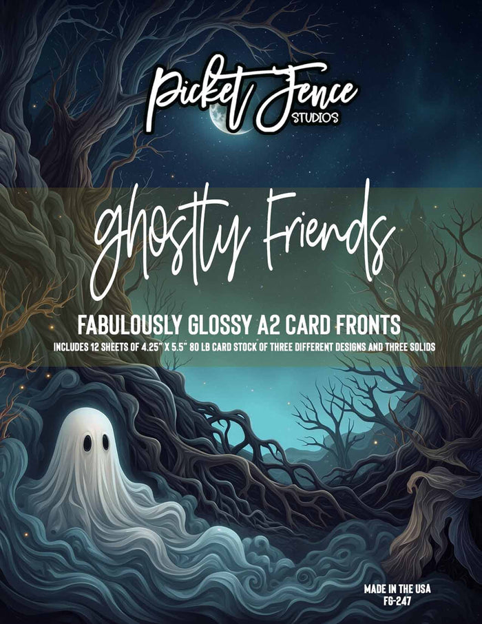 Fabulously Glossy A2 Card Fronts: Ghostly Friends