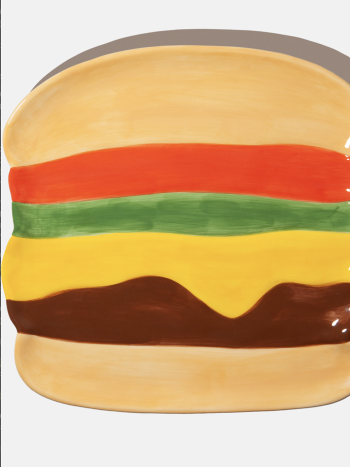 Fast Food Burger Plate