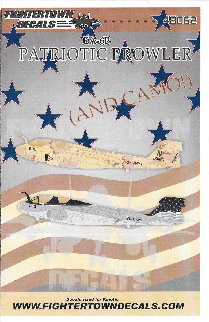 Fightertown EA-6B Patriotic Prowler Decals 1/48  062,  VAQ-140, VAQ-133