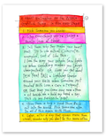 five easy steps art print