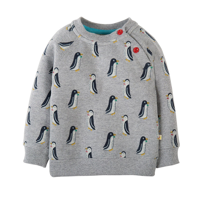 Frugi Baby Kids Penguin Dash Cosy Jumper