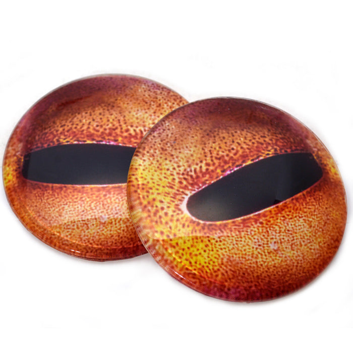 Giant 78mm Orange Octopus Glass Eyes