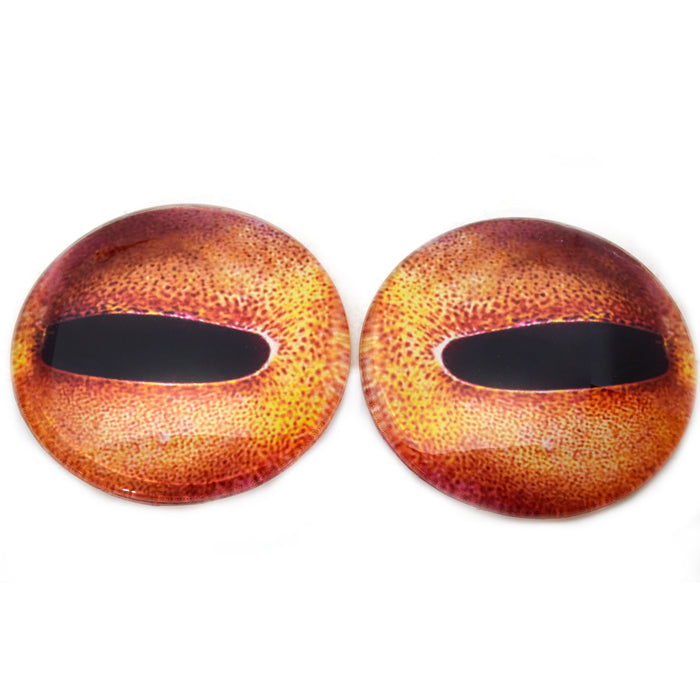 3in Giant 78mm Orange Octopus Glass Eyes