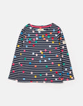 Girl's Harbour Navy Stripe Long Sleeve Shirt