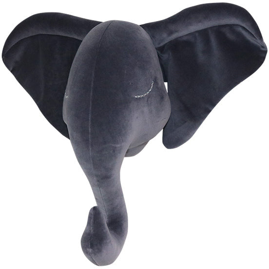 Handmade Velvet Elephant Head Nursery Decor - Cozy Nursery