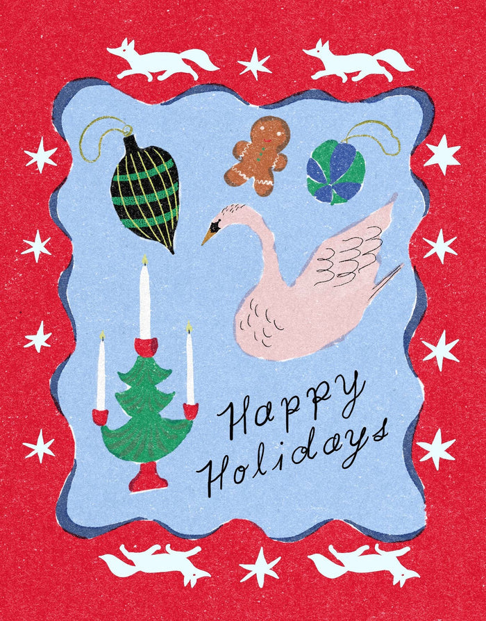 Happy Holidays Decorations Card