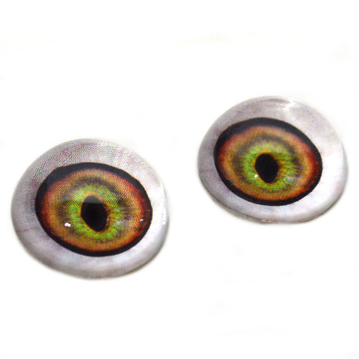 High Domed Changeling Cat-Human Monster Glass Eyes
