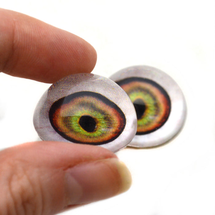 High Domed Changeling Cat-Human Monster Glass Eyes