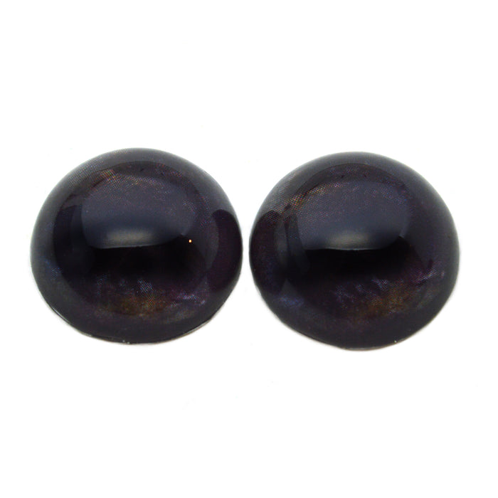 High Domed Dark Deer Animal Glass Eyes