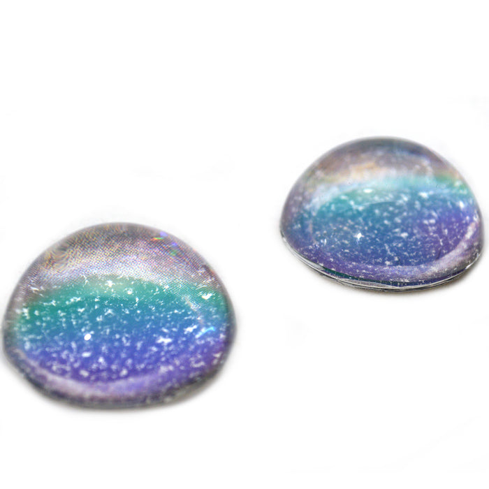 High Domed Iridescent Walleye Fish Glass Eyes