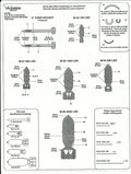 HVAR, Bomb Markings, Data, Stencil Decals 1/48 WBD 006