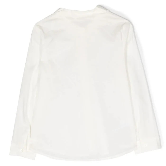 Il Gufo Kids Girl's Scalloped Collar Poplin Shirt - 5Y/6Y