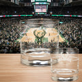 Jack Daniel’s Milwaukee Bucks NBA Glass - The Whiskey Cave