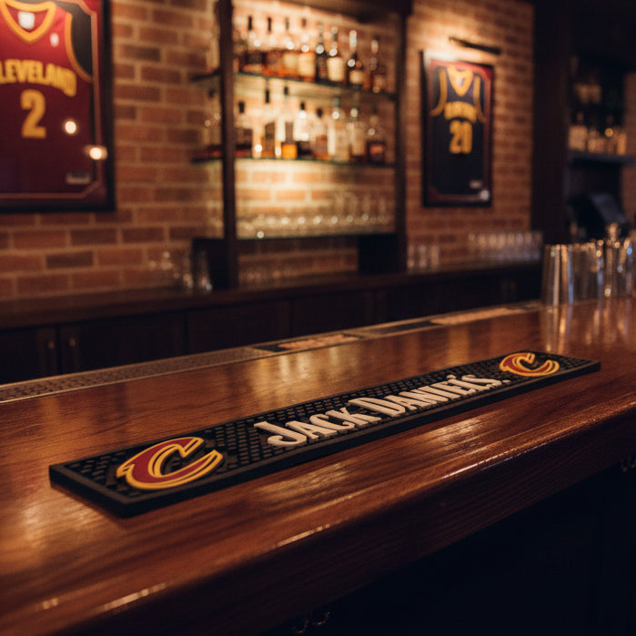 Jack Daniel’s NBA Cleveland Cavaliers Bar Mat - The Whiskey Cave