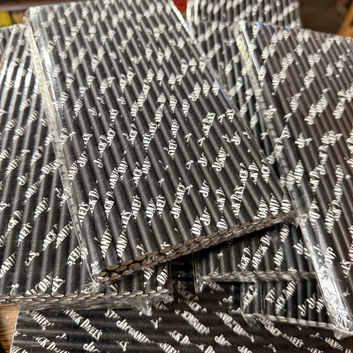 Jack Daniel’s pack of 50 Paper Straws - The Whiskey Cave