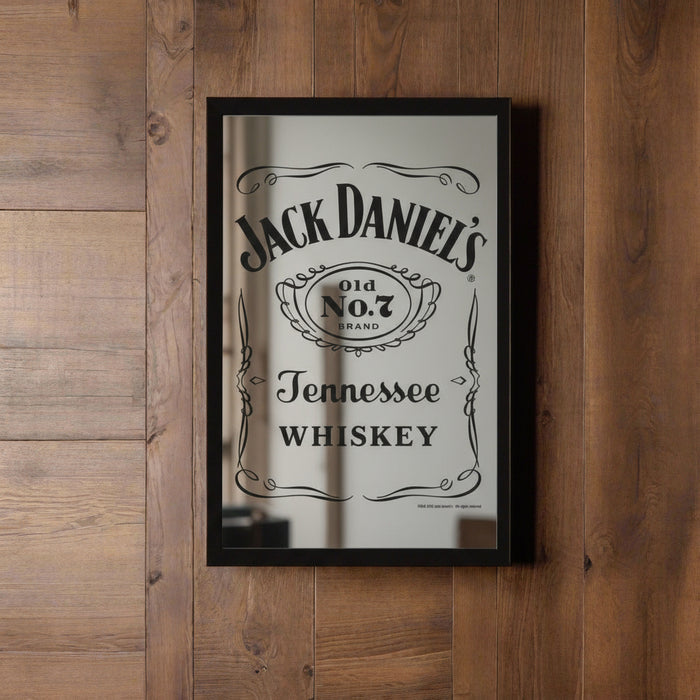 Jack Daniel’s Reverse Label Framed Mirror - The Whiskey Cave